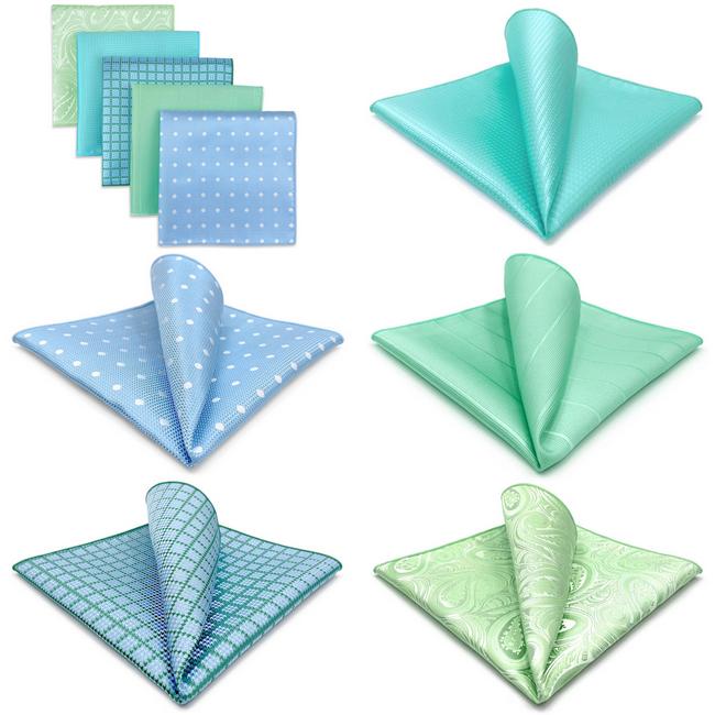 shlax & wing 5 Pieces Mens Pocket Square Set Brand New Gift Classic Acceossories Handkerchiefs 5-22 ÚLTIMAS EDICIONES