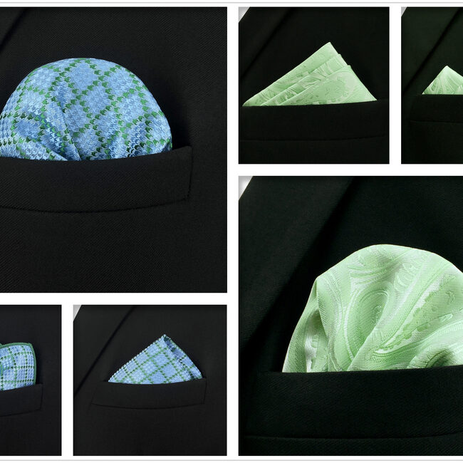 shlax & wing 5 Pieces Mens Pocket Square Set Brand New Gift Classic Acceossories Handkerchiefs 5-22 ÚLTIMAS EDICIONES