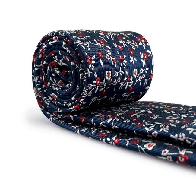 shlax & wing B42 Blue Floral Men’s Accessories Necktie Set Business Pocket Square Extra Long Size Promoción trimestral