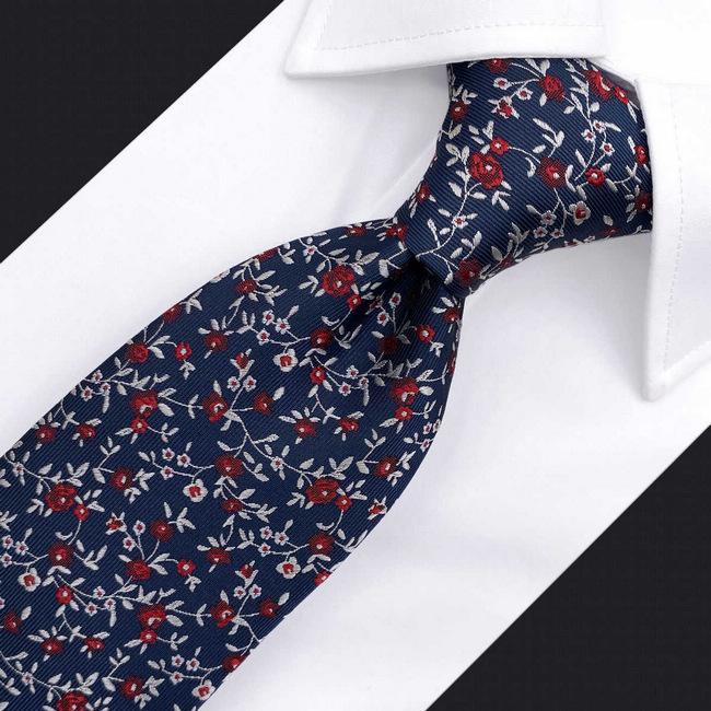 shlax & wing B42 Blue Floral Men’s Accessories Necktie Set Business Pocket Square Extra Long Size Promoción trimestral