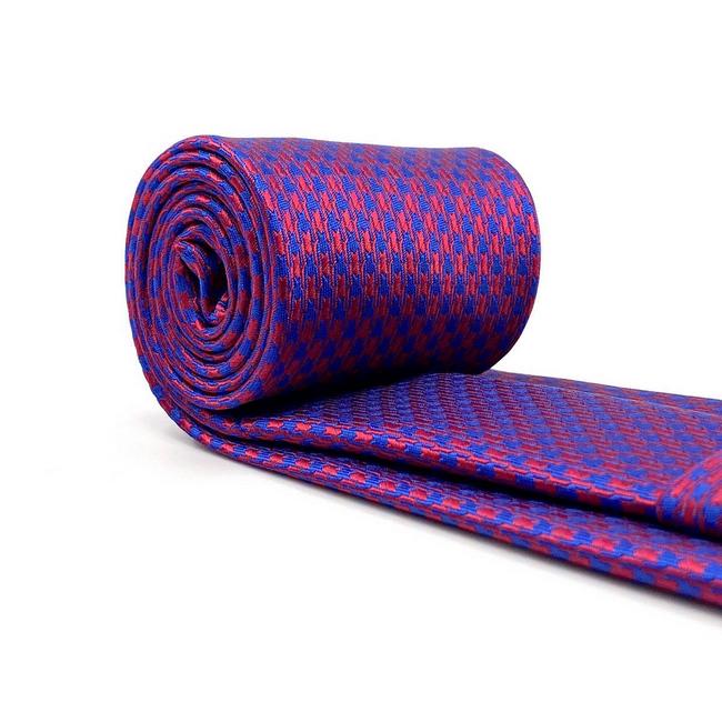 shlax & wing B44 Multicolor Houndstooth Mens Necktie Set Business Pocket Square Extra Long Size Classic Superdescuento
