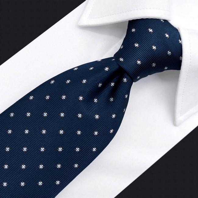 shlax & wing B46 Navy Blue Floral Mens Necktie Set Fashion Pocket Square Classic Extra Long Size Liquidación