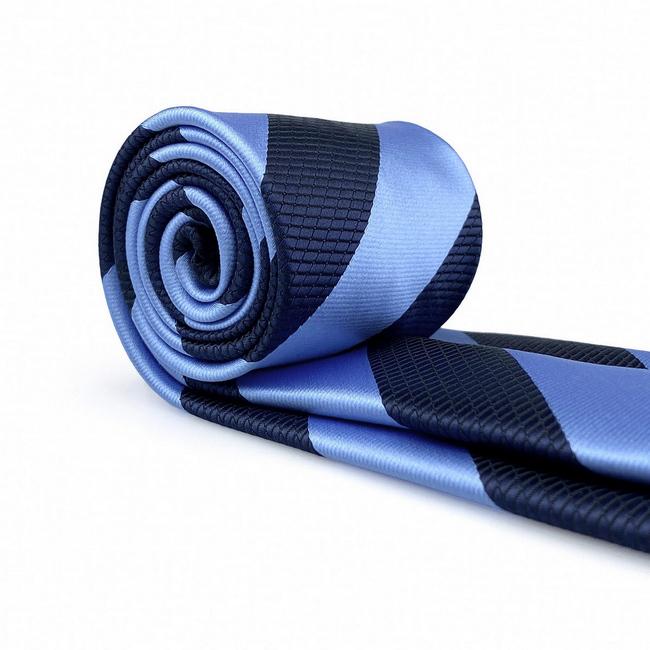 shlax & wing B47 Royal Blue Navy Blue Striped Mens Ties Pocket Square Set Fashion Party 63″ Classic Skinny Necktie Envío internacional gratuito