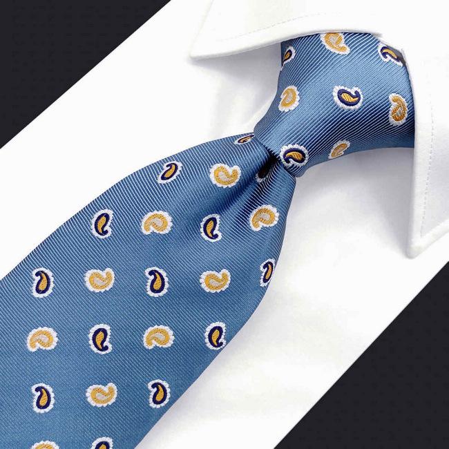 shlax & wing B48 Royal Blue Paisley Mens Neckties Set Fashion Pocket Square Extra Long Size Business Wedding Tienda de fábrica