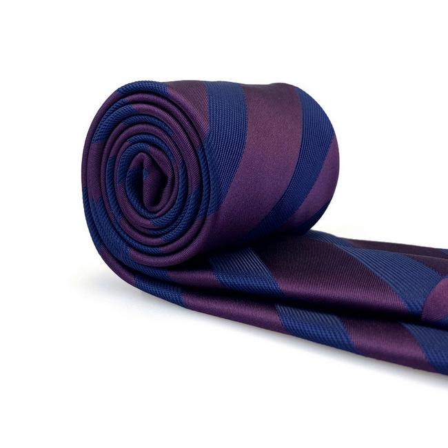 shlax & wing B49 Grape Purple Navy Blue Striped Mens Neckties Pocket Square Set Fashion Party 63″ Classic Skinny Necktie Limitado a 3 días