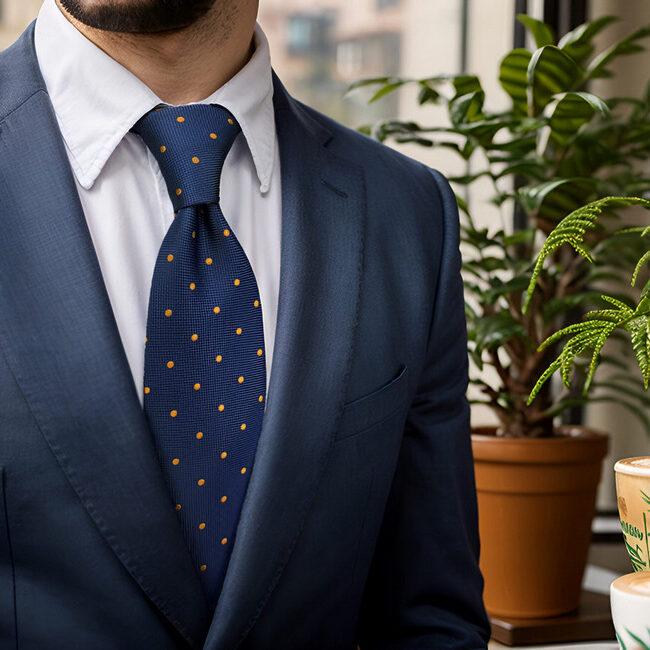 shlax & wing B54 Blue Polka Dots Mens Neckties Pocket Square Set Classic Fashion Business Extra Long Size Outlet