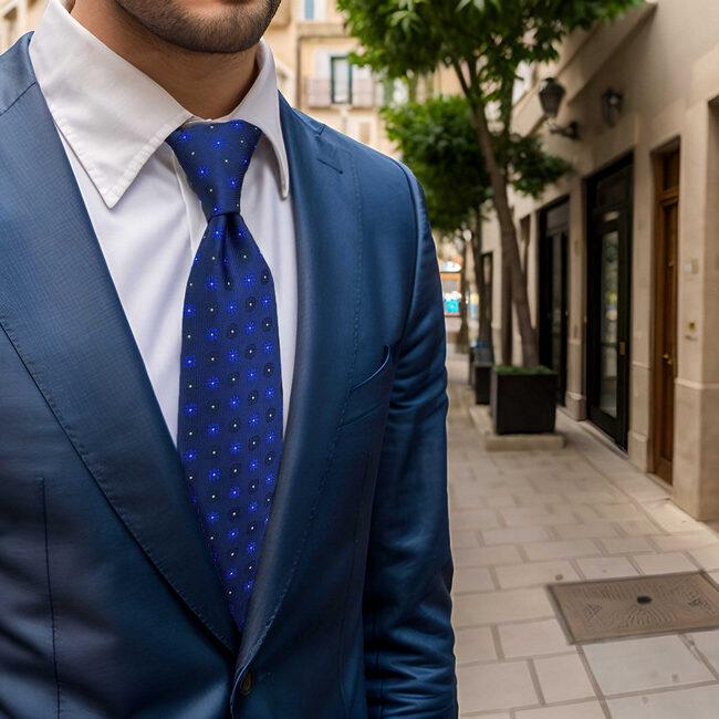 shlax & wing B56 Blue Floral Mens Neckties Pocket Square Set Classic Fashion Wedding Extra Long Size Rebajas