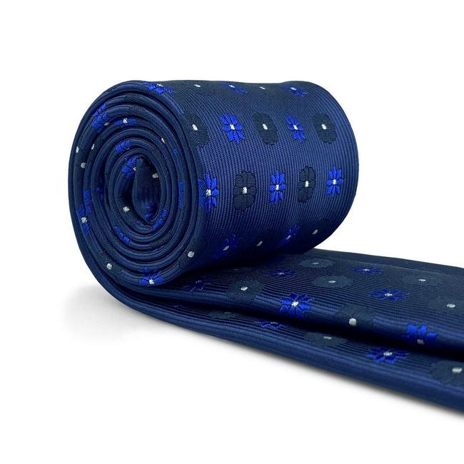 shlax & wing B56 Blue Floral Mens Neckties Pocket Square Set Classic Fashion Wedding Extra Long Size Rebajas
