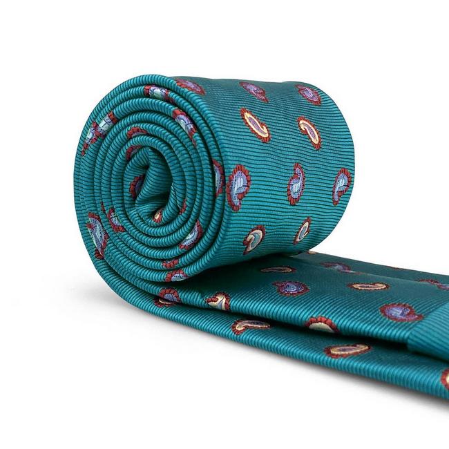 shlax & wing B58 Blue Green Paisley Mens Neckties Set Fashion Pocket Square Extra Long Size Business Wedding Venta caliente