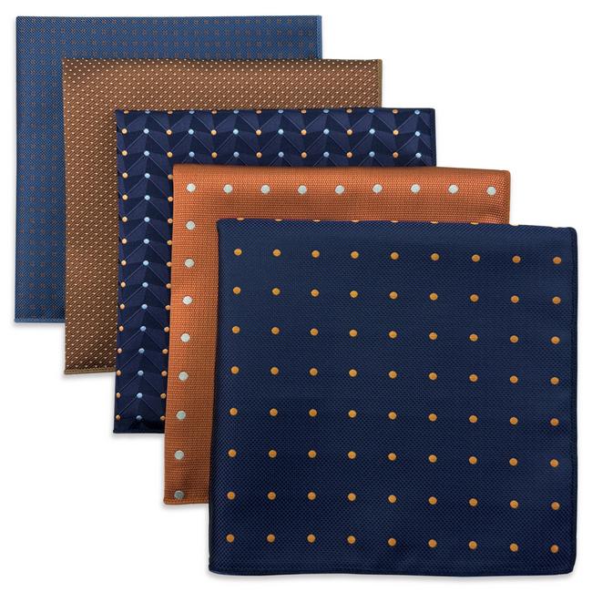 shlax & wing 5 Pieces Polka Dots Mens Pocket Square Set Brand New Gift Classic Acceossories 5-16 COMPRAR AHORA