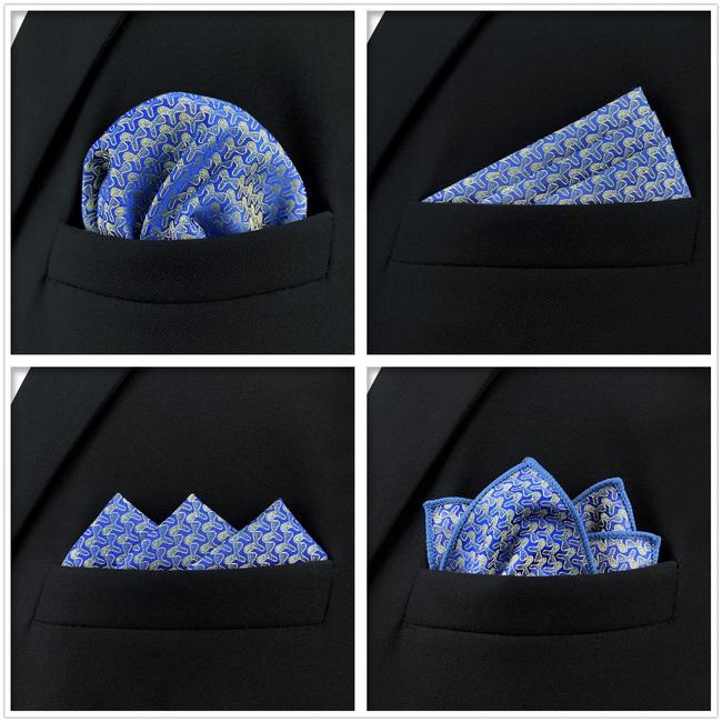 shlax & wing 5 Pieces Assorted Fashion Mens Pocket Square Classic Handkerchiefs Set 2-78 Solo queda un día