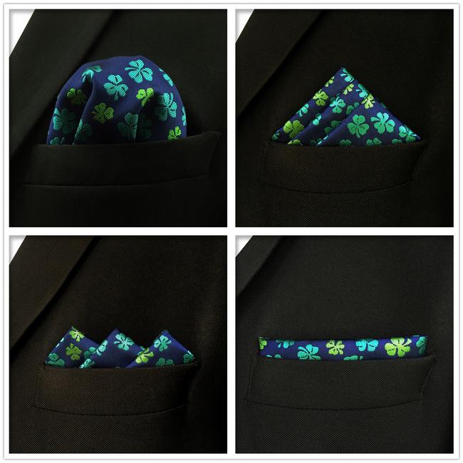 shlax & wing 5 Pieces Assorted Fashion Mens Pocket Square Classic Handkerchiefs Set 2-40 Grandes descuentos