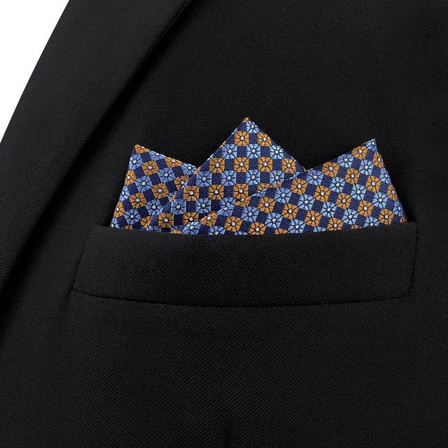 shlax & wing AH68 Multicolor Floral Mens Pocket Square Fashion Groom Dress Gift Handkerchief Oferta exclusiva