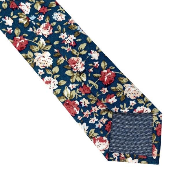 shlax & wing Blue Floral Men’s Skinny Necktie Cotton Fashion 6cm Gift Wedding Party Casual Gravatas Ofertas especiales