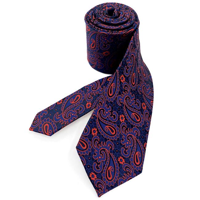 shlax & wing J15 Mens Neckties Navy Blue Red Paisley Wedding Party Fashion 63″ Ties for Male Classic Novelty Precio ultrabajo