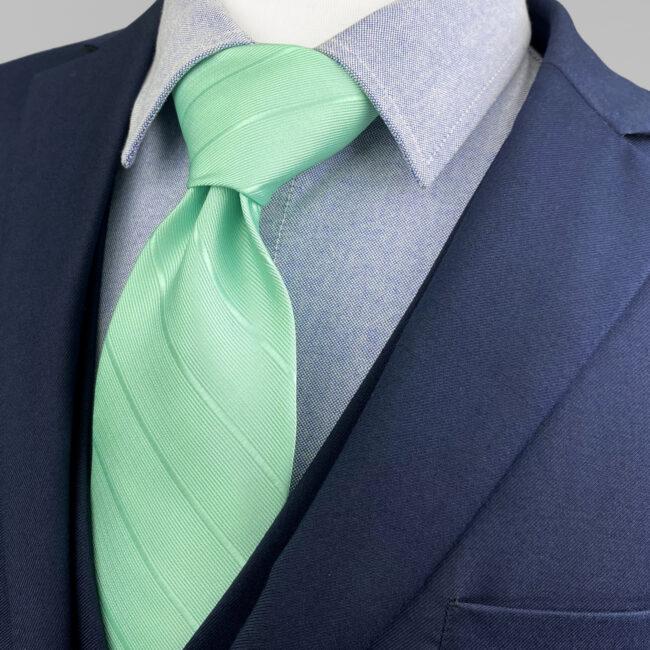 shlax & wing J33 Mint Green Solid Striped Mens Neckties Fashion Business Party Classic Ties Groom Wedding 2025