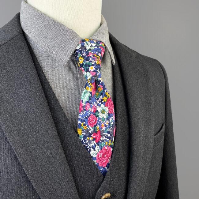 shlax & wing Men’s Skinny Necktie Multicolor Floral Fashion Cotton 6cm Gift Wedding Party Casual Gravatas Rebajas
