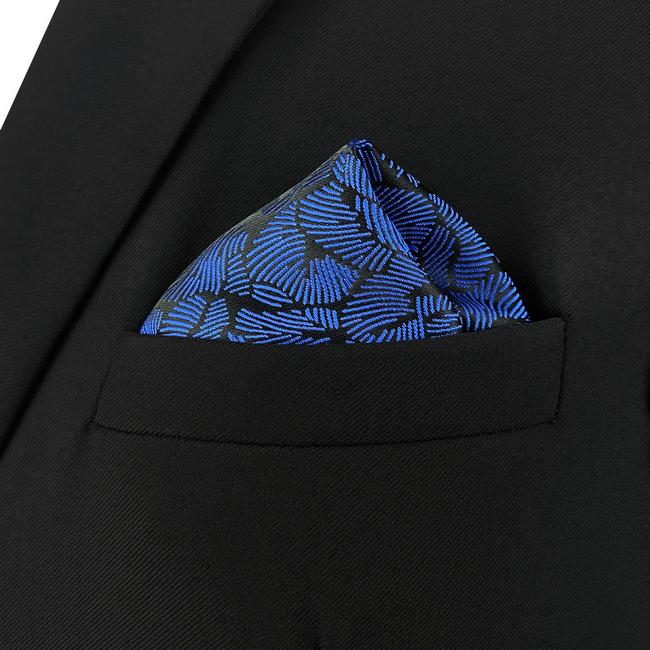 shlax & wing AH75 Blue Pattern Mens Pocket Square Fashion Business Accessory Handkerchief En oferta