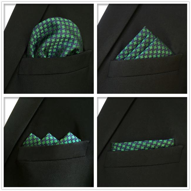 shlax & wing 5 Pieces Assorted Fashion Mens Pocket Square Classic Handkerchiefs Set 2-41 Rebajas online