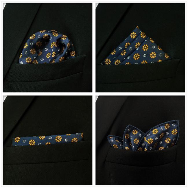 shlax & wing 5 Pieces Assorted Fashion Mens Pocket Square Classic Handkerchiefs Set 2-43 Rebajas top