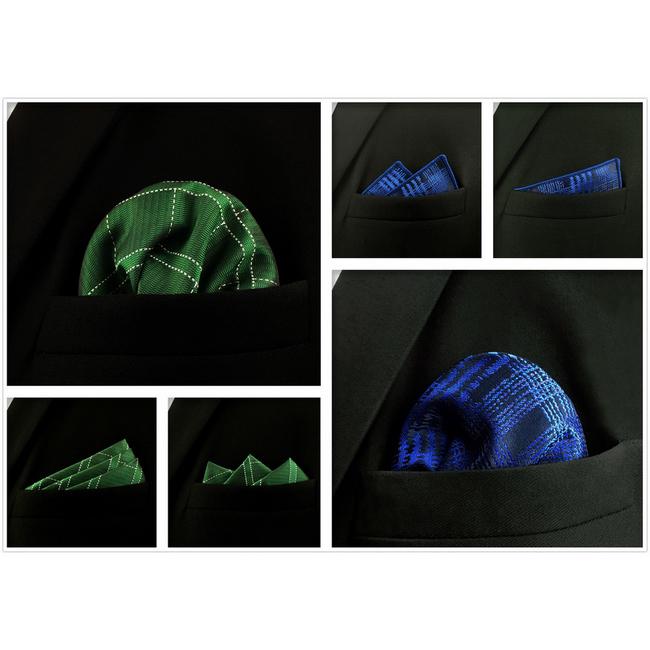 shlax & wing 5 Pieces Assorted Fashion Mens Pocket Square Classic Handkerchiefs Set 1 Envío gratis