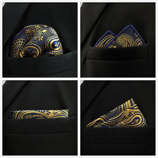 shlax & wing 5 Pieces Assorted Fashion Mens Pocket Square Classic Handkerchiefs Set 2-17 Envío gratis