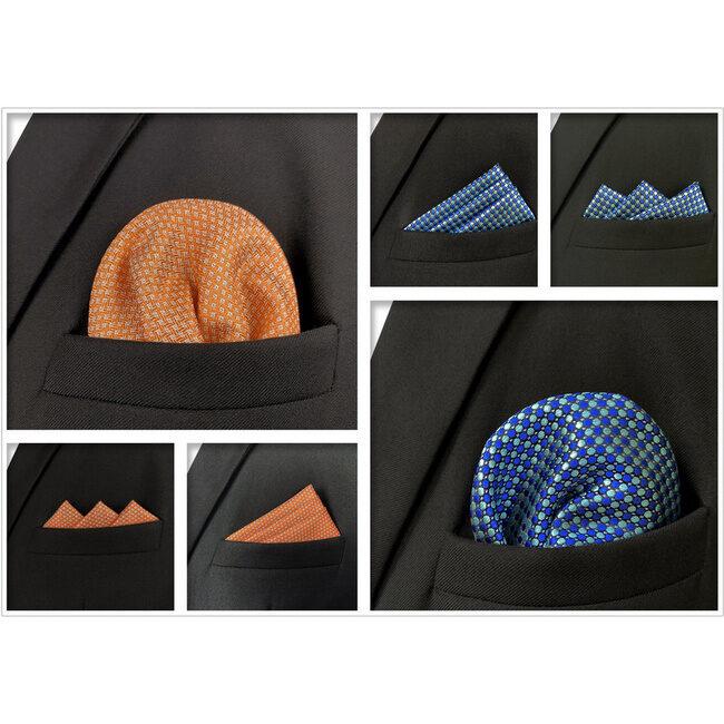 shlax & wing 5 Pieces Assorted Fashion Mens Pocket Square Classic Handkerchiefs Set 1-66 Últimos 3 días