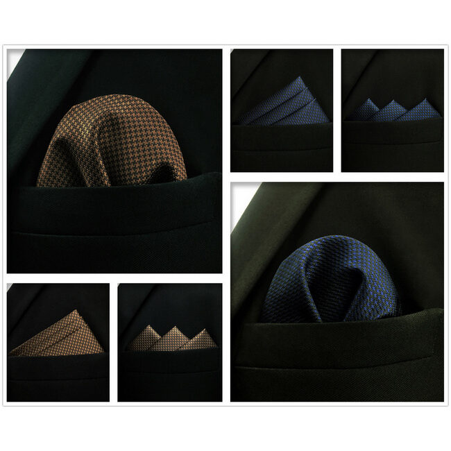 shlax & wing 5 Pieces Assorted Fashion Mens Pocket Square Classic Handkerchiefs Set 59 COMPRAR AHORA