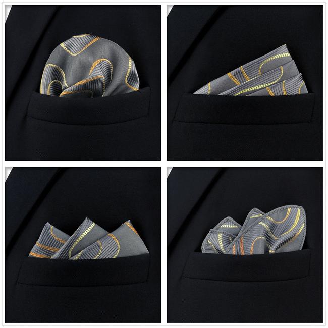 shlax & wing 5 Pieces Assorted Fashion Mens Pocket Square Classic Handkerchiefs Set 2-80 ÚLTIMAS EDICIONES
