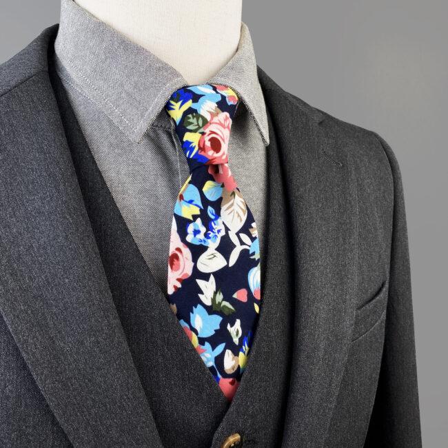 shlax & wing Multicolor Floral Men’s Skinny Necktie Fashion Cotton 6cm Gift Wedding Party Casual Gravatas Libre de impuestos