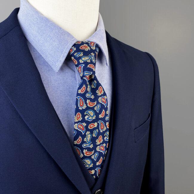 shlax & wing Multicolor Men’s Skinny Necktie Cotton 6cm Blue Paisley Gift Wedding Party Casual Gravatas Oferta exclusiva