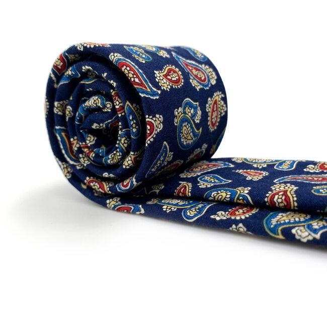 shlax & wing Multicolor Men’s Skinny Necktie Cotton 6cm Blue Paisley Gift Wedding Party Casual Gravatas Oferta exclusiva