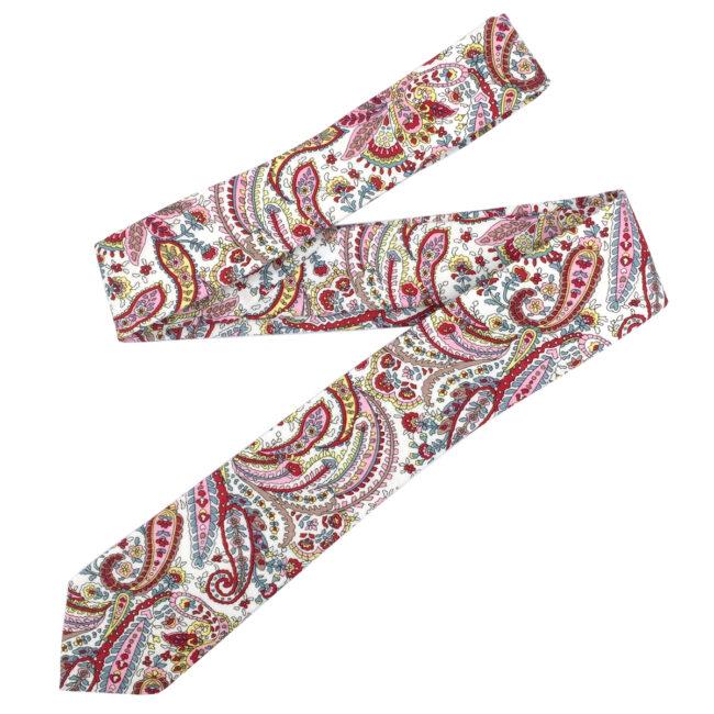 shlax & wing Multicolor Men’s Skinny Necktie Cotton 6cm White Paisley Gift Wedding Party Casual Gravatas Última moda