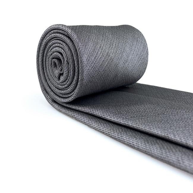 shlax & wing C20 Gray Solid Silk Mens Necktie Fashion Wedding Acceossories Hanky Brand New extra long size Ties for male Rebajas de fin de temporada