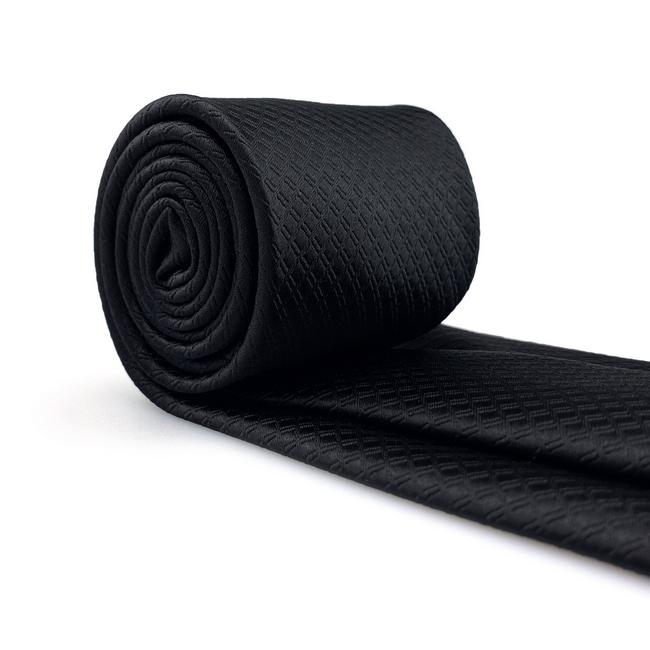 shlax & wing C28 Silk Black Solid Mens Necktie Fashion Wedding Acceossories Hanky Brand New extra long size Ties for male Precio ultrabajo