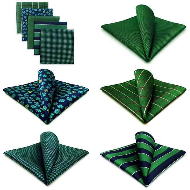 shlax & wing 5 Pieces Assorted Fashion Mens Pocket Square Classic Handkerchiefs Set 54 2025