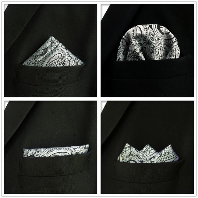 shlax & wing 5 Pieces Mens Pocket Square Pack Assorted Fashion Handkerchiefs 2-15 En oferta