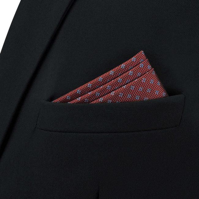 shlax & wing BH64 Red Dots Mens Pocket Square Classic Fashion Wedding Party Handkerchief Groom Mejor oferta