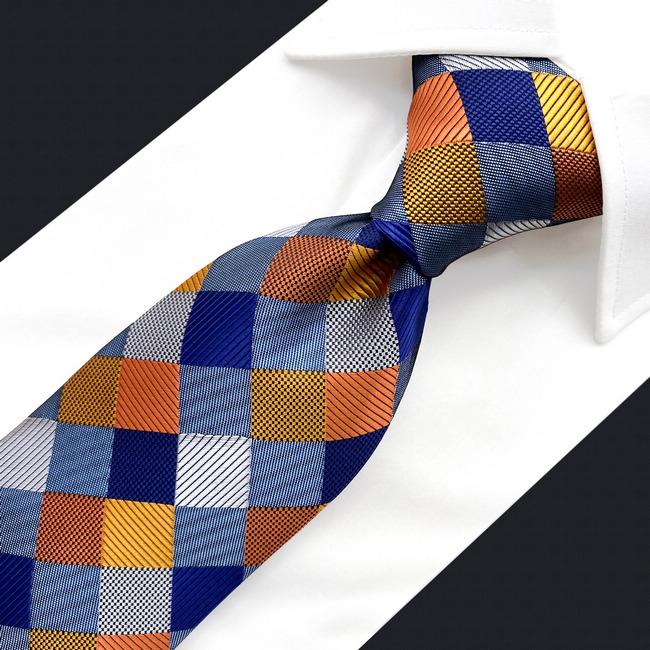 shlax & wing S17 Checked Multicolor Mens Ties Neckties 100% Silk Jacquard Woven Gift For Men Precio de fábrica