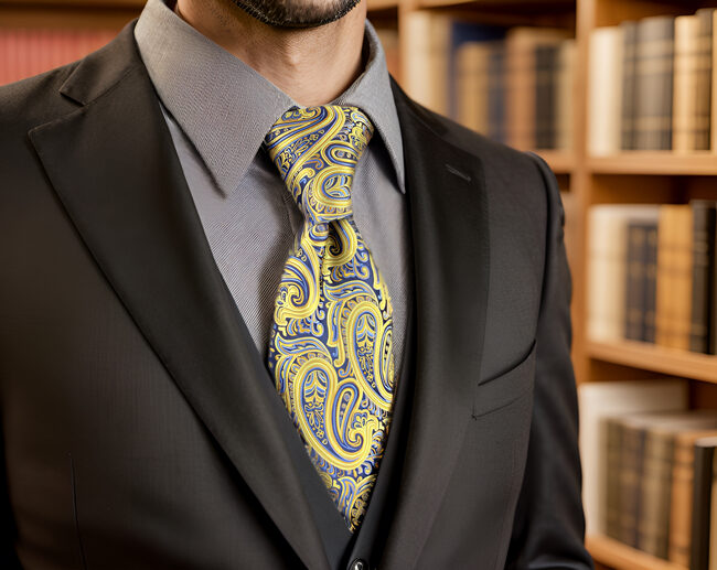 shlax & wing U13 Paisley Orange Blue Navy Mens Necktie Ties 100% Silk Jacquard Woven Solo hoy