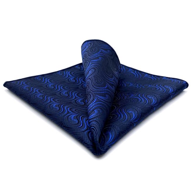 shlax & wing FH14 Navy Abstract Mens Pocket Square Classic Fashion Handkerchief Acceossories Wedding