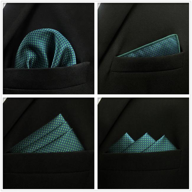 shlax & wing 5 Pieces Assorted Fashion Mens Pocket Square Classic Handkerchiefs Set 2-6 Descuento por venta flash
