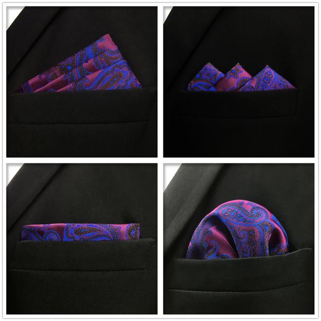 shlax & wing 5 Pieces Assorted Fashion Mens Pocket Square Classic Handkerchiefs Set 1-35 Ofertas de temporada