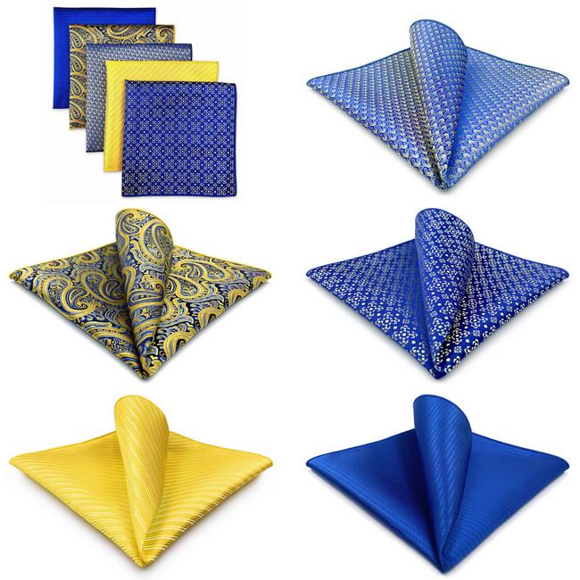 shlax & wing 5 Pieces Assorted Fashion Mens Pocket Square Classic Handkerchiefs Set 1-73 Ofertas especiales