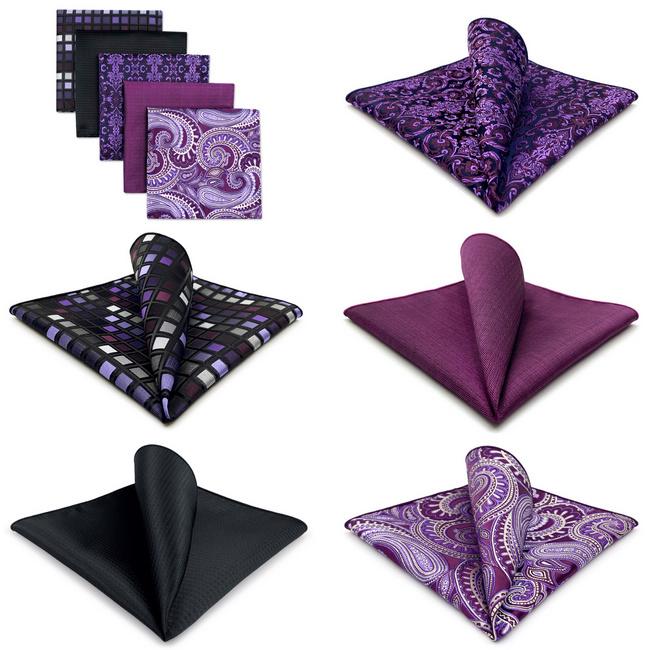 shlax & wing 5 Pieces Assorted Mens Pocket Square Fashion Classic Handkerchiefs Set 1-39 Precio ultrabajo