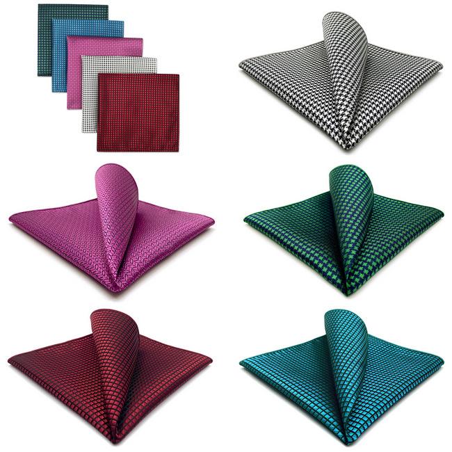 shlax & wing 5 Pieces Assorted Mens Pocket Square Fashion Classic Handkerchiefs Set 1-41 2025
