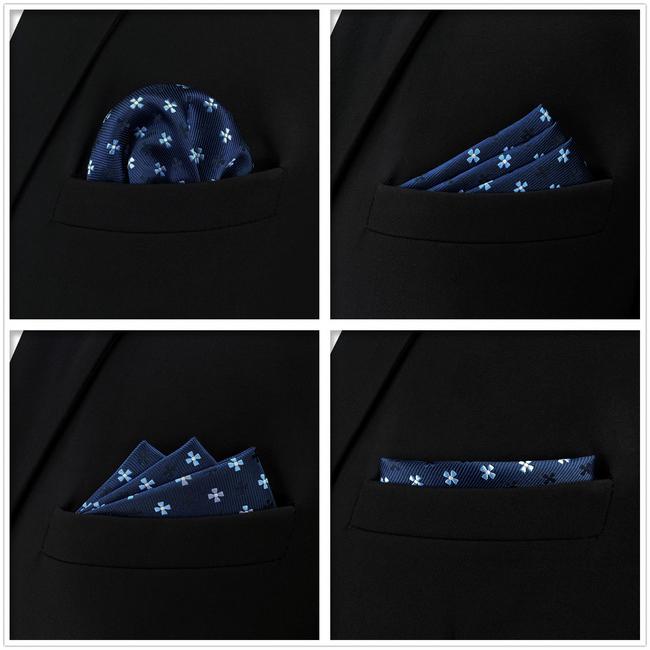 shlax & wing 5 Pieces Assorted Mens Pocket Square Fashion Classic Handkerchiefs Set 1-44 En línea