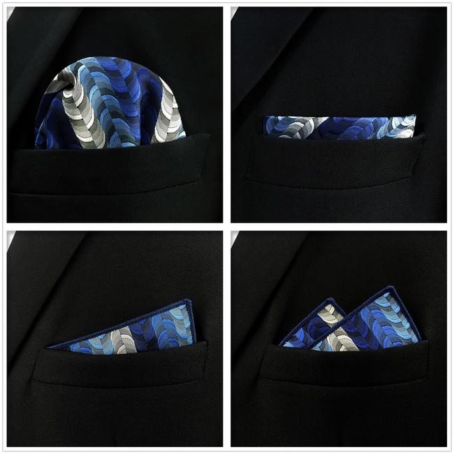 shlax & wing 5 Pieces Assorted Paisley Mens Pocket Square Fashion Classic Handkerchiefs Set 1-2 Envío gratis