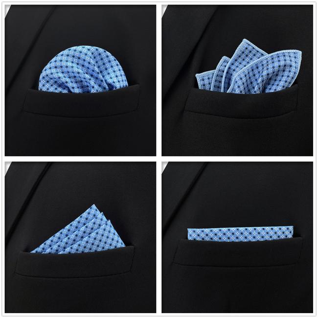shlax & wing 5 Pieces Assorted Solid Color Fashion Mens Pocket Square Classic Handkerchiefs Set 2-19 COMPRAR AHORA