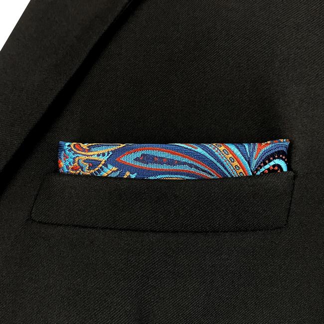 shlax & wing JH13 Multicolor Paisley Mens Pocket Square Party Fashion Hanky Wedding Gift Solo queda un día
